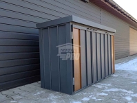 Zabudowa koszy na śmieci wiata obudowa 177x65x110 cm 3x120L  GP711 Stargard - zdjęcie 4