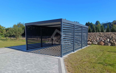 CarPort PREMIUM - wiata samochodowa 4x5,5  dodatkowa zabudowa CP118 Otwock - zdjęcie 4