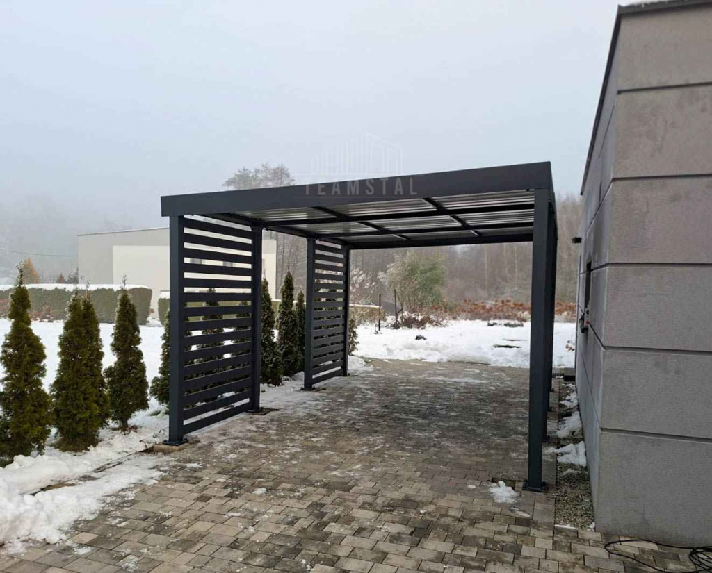 Carport PREMIUM - Wiata samochodowa 4x5  dodatkowa zabudowa TS1226 Żnin - zdjęcie 6