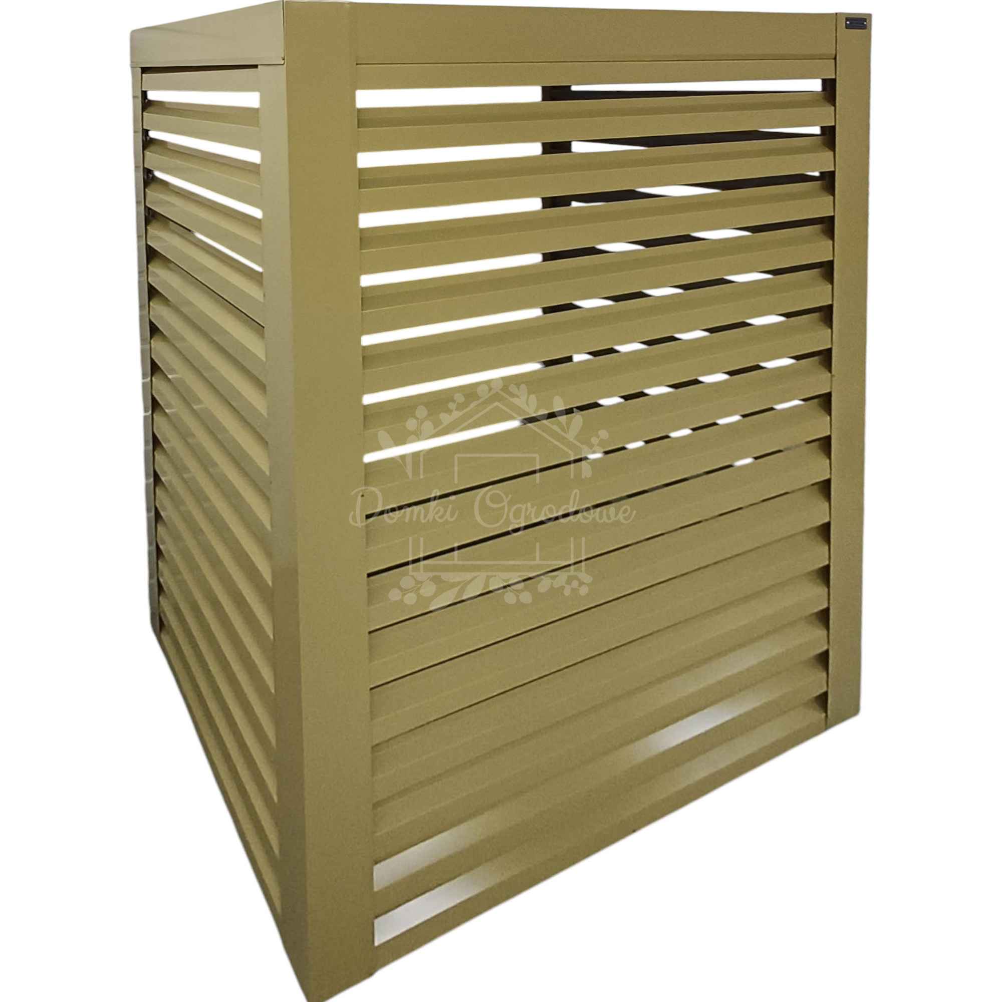 Osłona pompy ciepła 90x40x140 cm żółty Zabudowa ID859 Września - zdjęcie 1