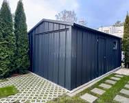 Garaż blaszany 4x6 brama okno drzwi blacha na rąbek rynny TS1188 Cieszyn - zdjęcie 4