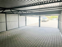 Garaż blaszany 6x7 Brama uchylna x2 + drzwi biały spad w tył GP140 Nowy Dwór Mazowiecki - zdjęcie 8