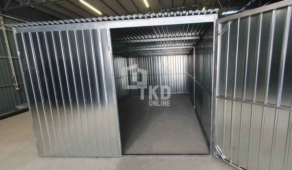 Garaż blaszany 3x5m - brama dwuskrzydłowa dach spad w tył TKD386 Łuków - zdjęcie 10