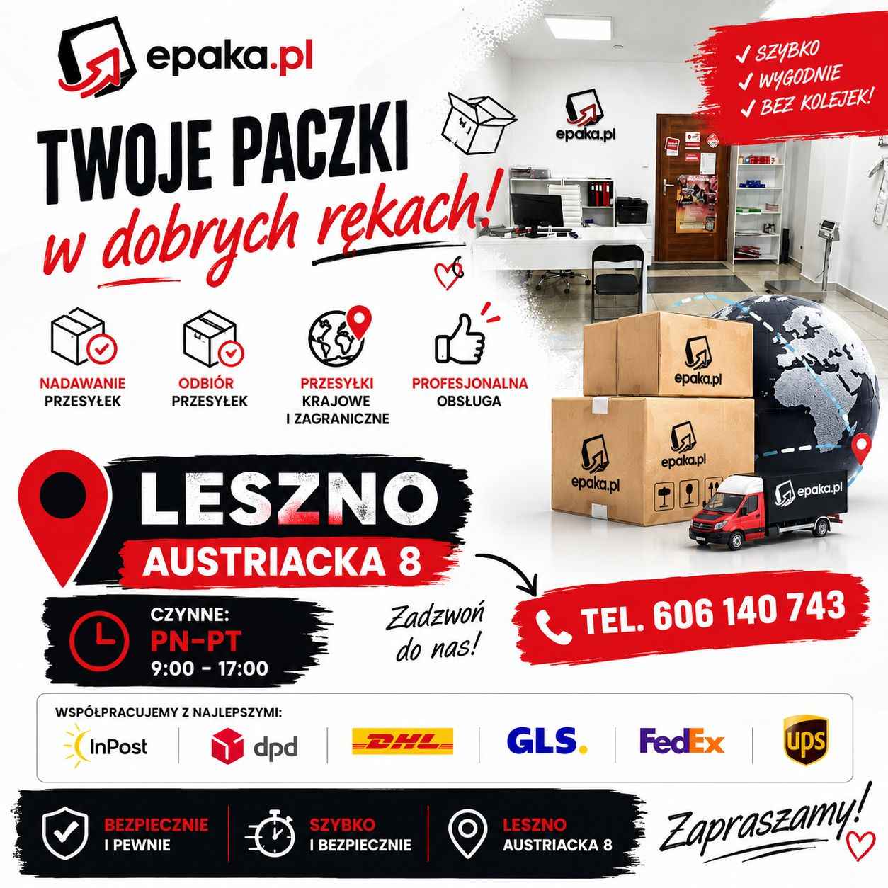 PUNKT NADAŃ I ODBIORU PRZESYŁEK KURIERSKICH Leszno | ul. Austriacka 8 Leszno - zdjęcie 2