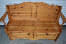 ławka z drewna sosnowego - super stan