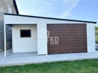 Garaż Blaszany 5x6m wnęka 2m brama uchylna okno drzwi dach TKD354 Toruń - zdjęcie 2