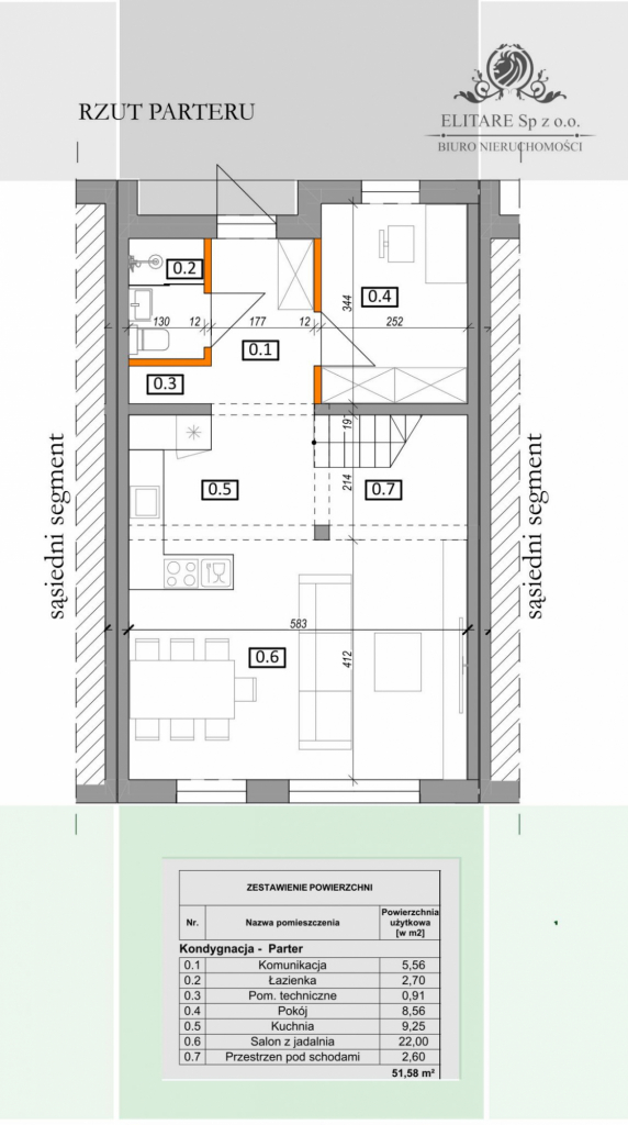 DOM szereg środkowy 102,50m2 z działką 148m2m2, Iwiny Siechnice Iwiny - zdjęcie 12