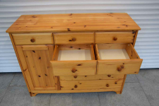 komoda z drewna sosnowego - super stan Olsztyn - zdjęcie 4