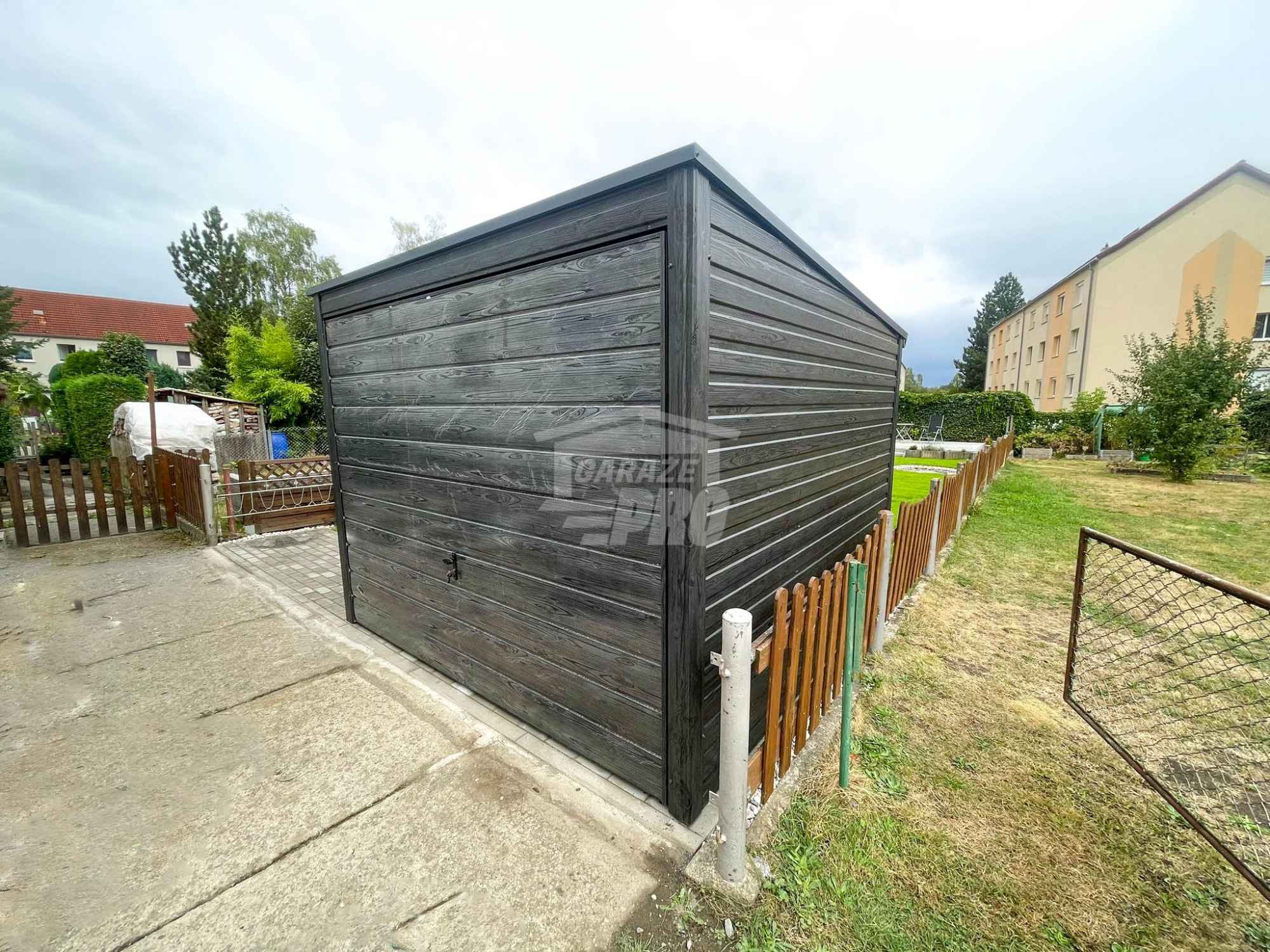 Schowek Garaż blaszany 3x3,5m Brama uchylna drzwi okno rynny GP486 Przasnysz - zdjęcie 2
