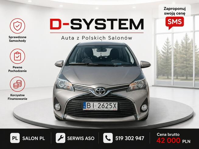 Toyota Yaris 2015 Salon Polska 39TYS KM GWARANCJA serwis ASO Białystok - zdjęcie 6