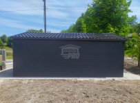 Garaż blaszany 4x6m - Brama uchylna - Blachodachówka  rynny dach GP583 Nysa - zdjęcie 2