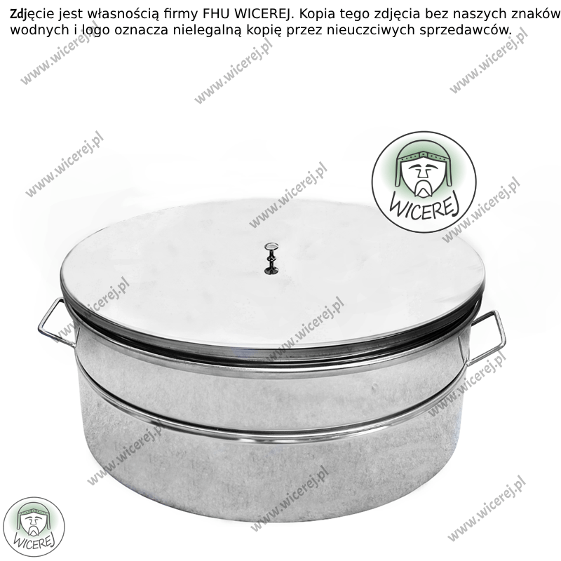 Nierdzewny Odstojnik Pojemnik do miodu poj. 30L z Sitem Jaśliska - zdjęcie 3