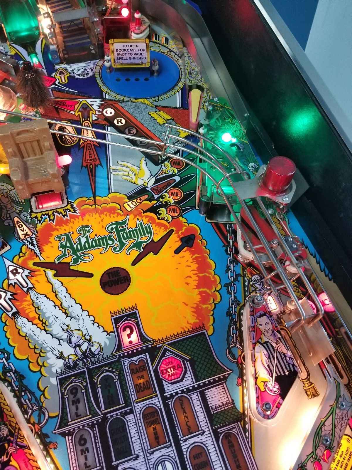 Bally Flipper Pinball Automat Addams Family Gry 1992 Rodzina Addams Wawer - zdjęcie 8