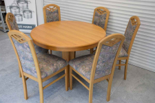 stół rozkładany i 6 krzeseł - komplet jak nowy Olsztyn - zdjęcie 2