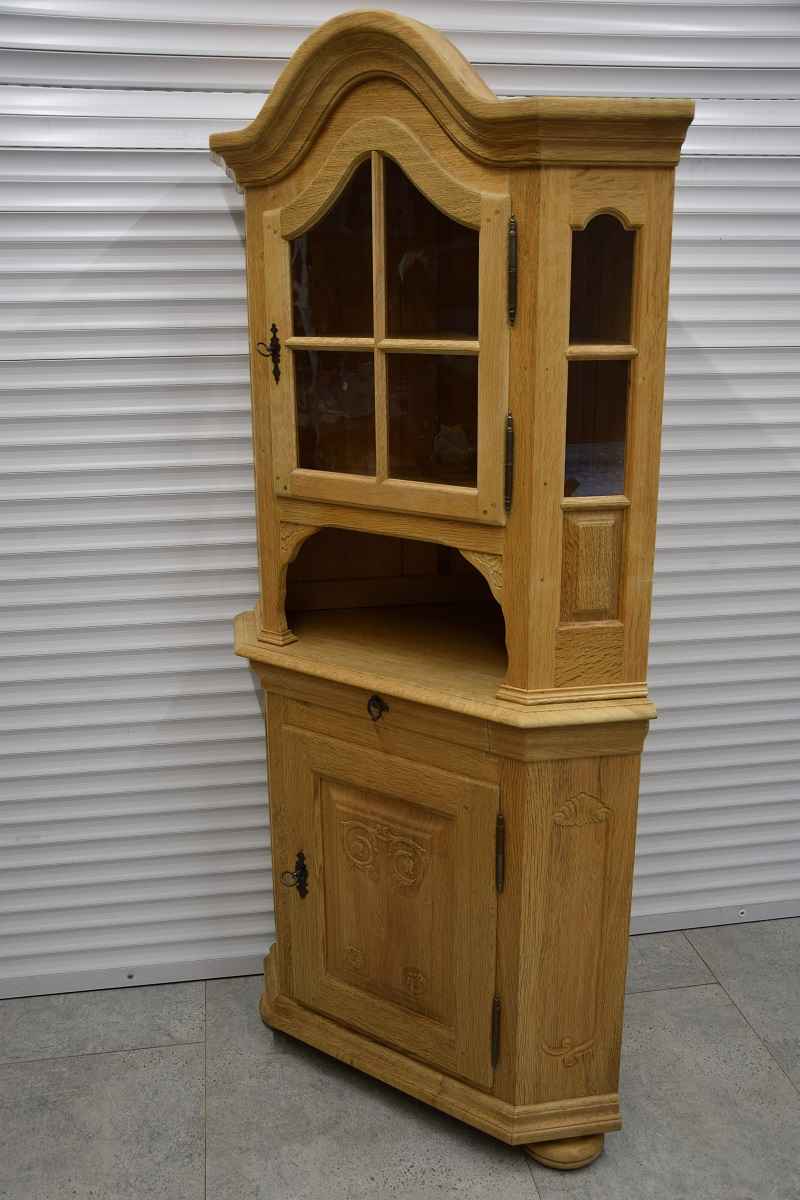 witryna narożna z drewna dębowego - jak nowa Olsztyn - zdjęcie 2