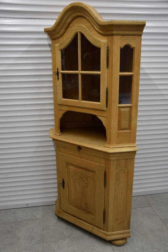 witryna narożna z drewna dębowego - jak nowa Olsztyn - zdjęcie 2