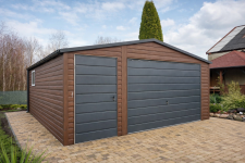 Garaż Blaszany 4,5x6 m Drewnopodobny Profil Ocynkowany MONTAŻ