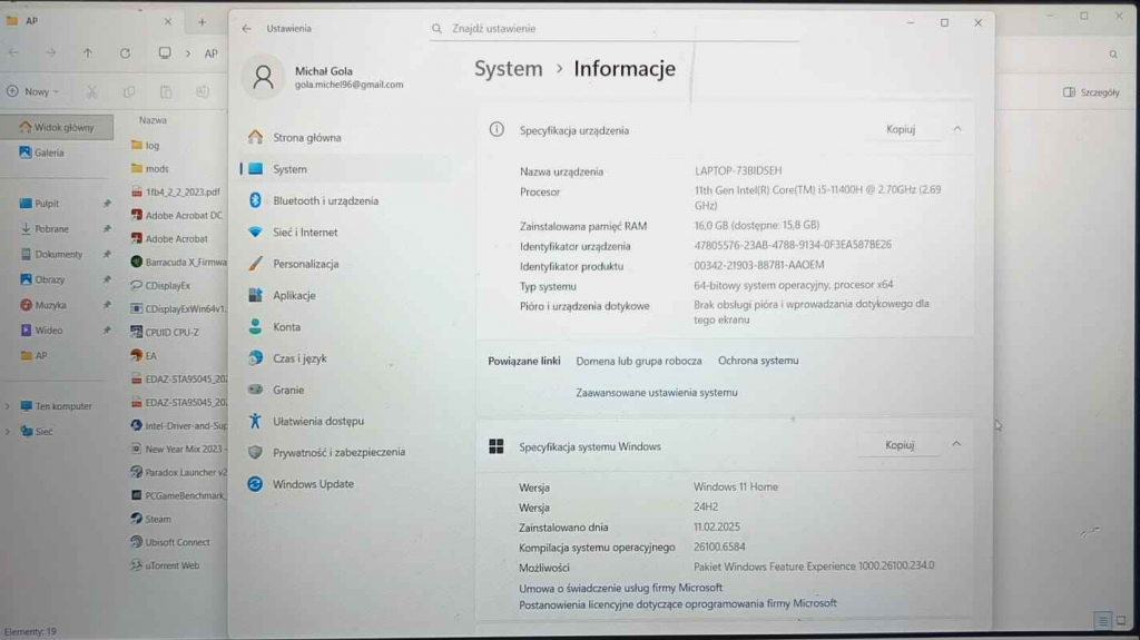 3 laptopy gamingowe w dobrym stanie i w dobrej kasie Chrząszczyce - zdjęcie 6