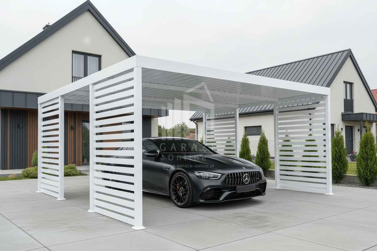 Carport PREMIUM - Wiata samochodowa 5,5x5  dodatkowa zabudowa ID1173 Inowrocław - zdjęcie 2