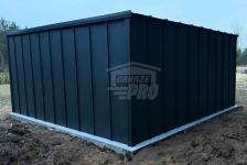 Garaż blaszany 5x5 m brama drzwi okno blacha na rąbek dach GP742 Żary - zdjęcie 5