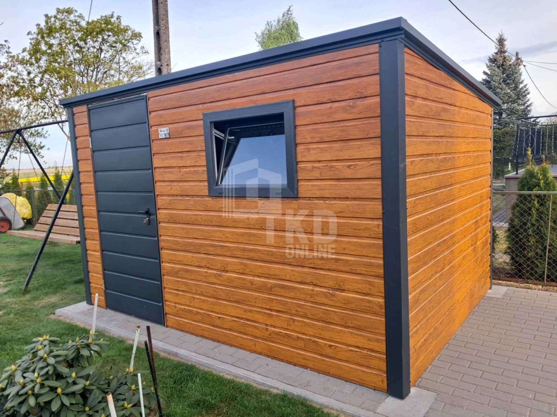 Schowek domek ogrodowy 3x2m drzwi okno drewnopodobny dach  TKD369 Legnica - zdjęcie 3