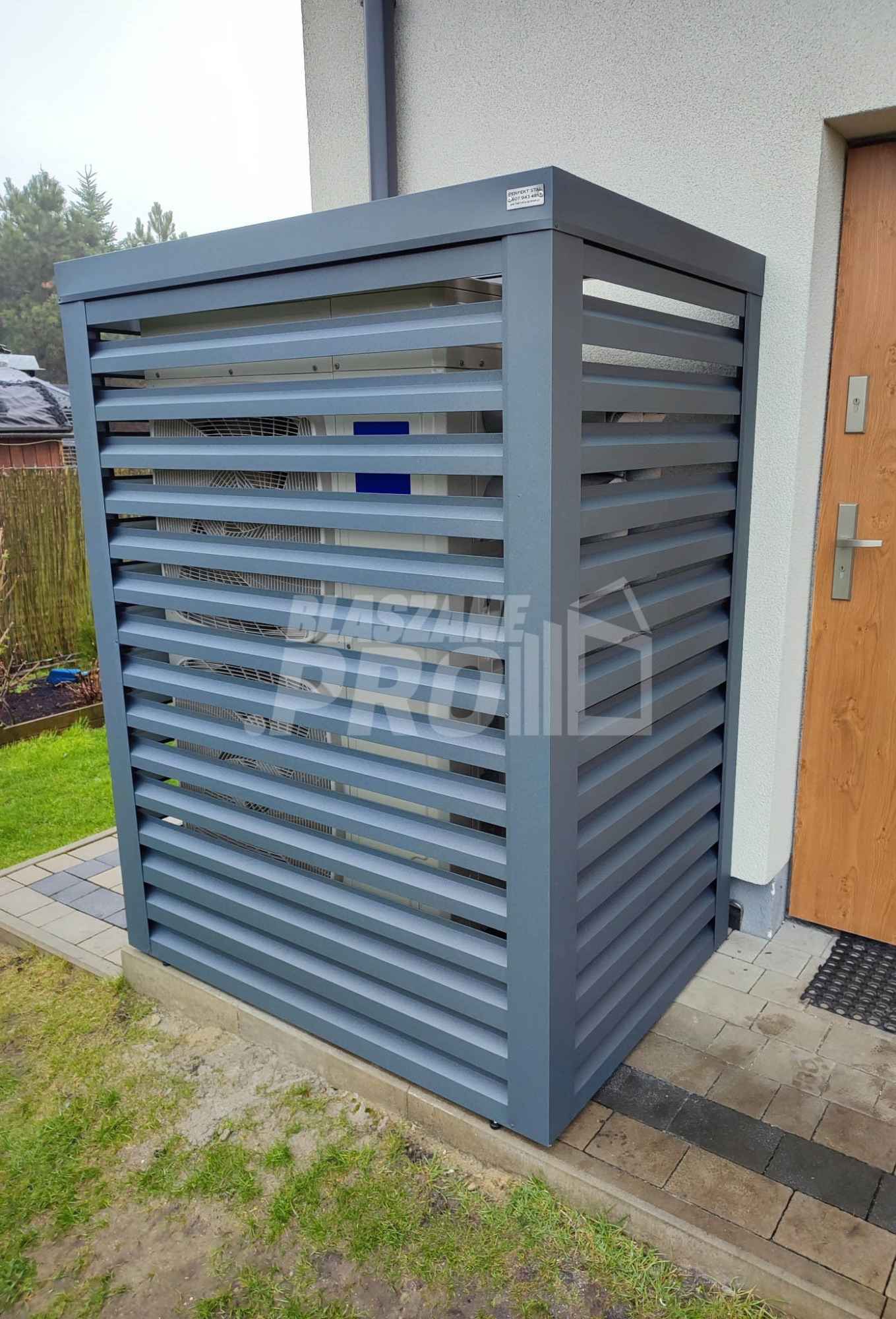 Osłona pompy ciepła 90x70x190 cm  antracyt GP327 Żary - zdjęcie 2