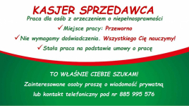 Praca w markecie dla osób z orzeczonym stopniem niepełnosprawności Przeworno - zdjęcie 1