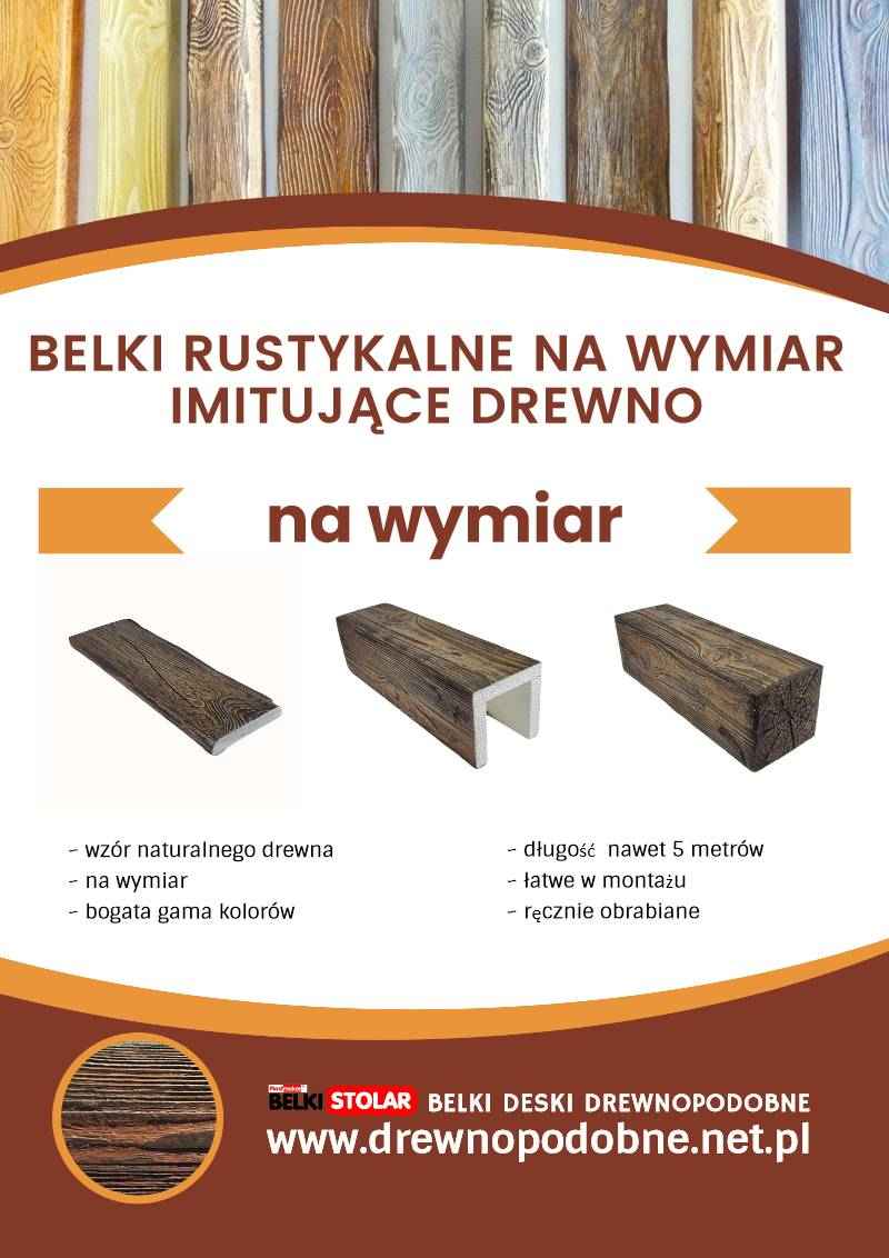 Drewnopodobna imitacja drewna (belki,deski) na wymiar Bemowo - zdjęcie 1