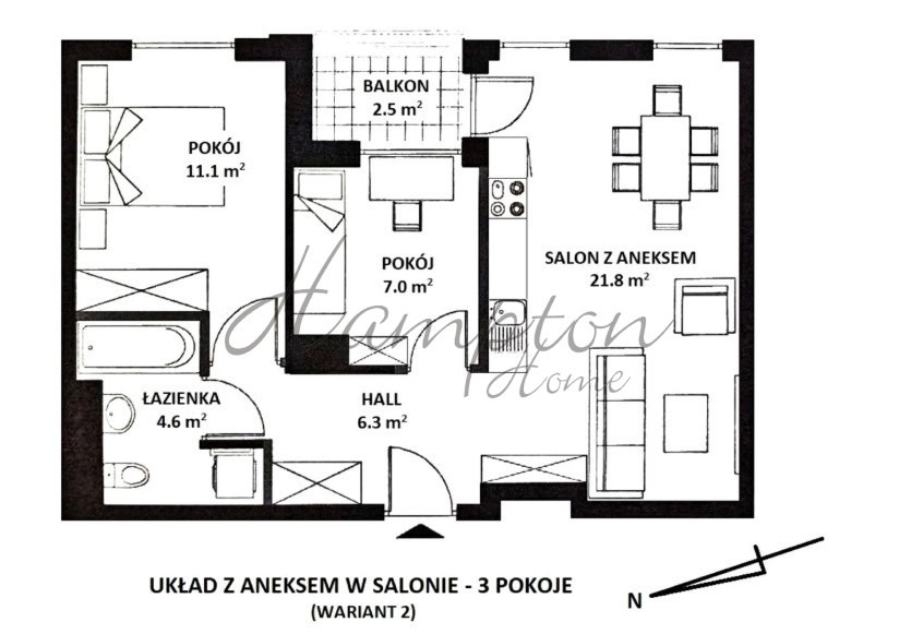 2-pok.mieszkanie,stan deweloperskim Marina Mokotów Mokotów - zdjęcie 12