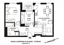 2-pok.mieszkanie,stan deweloperskim Marina Mokotów Mokotów - zdjęcie 12