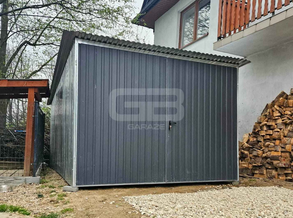 Garaż blaszany 3×5 m – II gatunek – idealny na budowę brama dach GB117 Gryfice - zdjęcie 4
