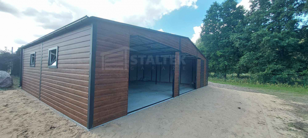 Garaż blaszany 10x6m + wiata 1m 2x Brama 2x okno drzwi rynny ST139 Niepołomice - zdjęcie 3