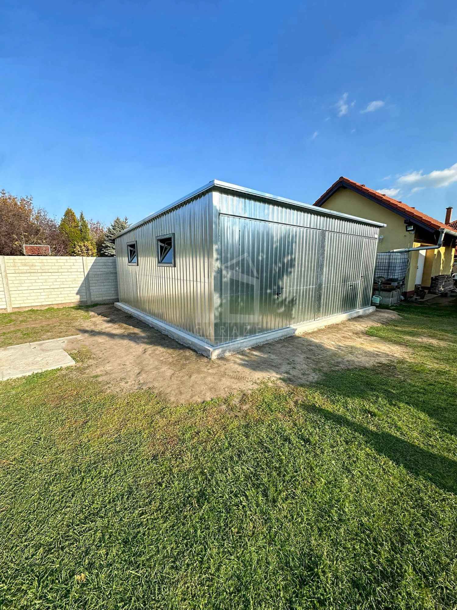 Garaż blaszany 6x6m 2x brama uchylna 2x okno drzwi ocynk dach  ID773 Tychy - zdjęcie 5