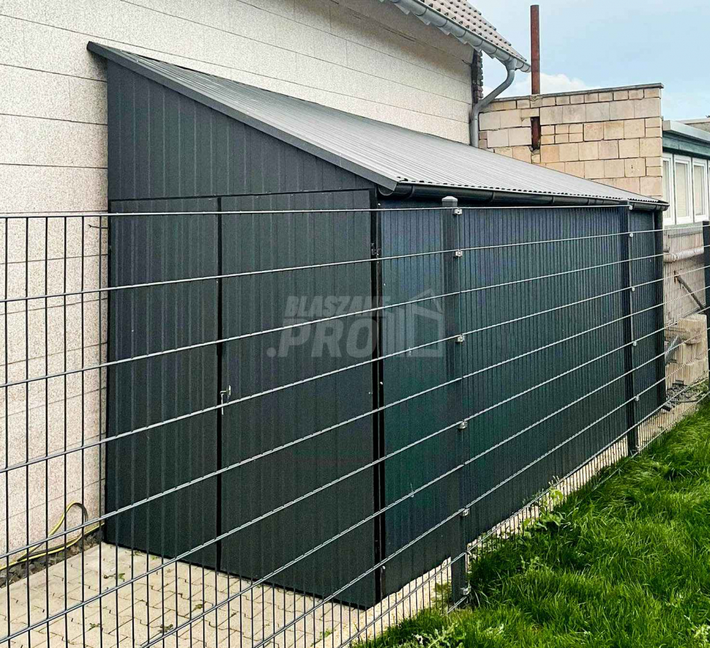 Domek Ogrodowy Garaż  2x5 Brama dwuskrzydłowa + drzwi  spad w bok GP92 Września - zdjęcie 5