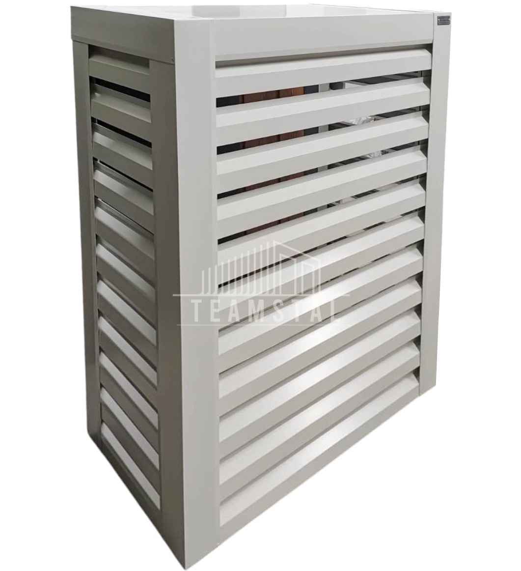 Osłona klimatyzatora – pompy ciepła 100x40x150 cm biały TS1217 Włocławek - zdjęcie 1