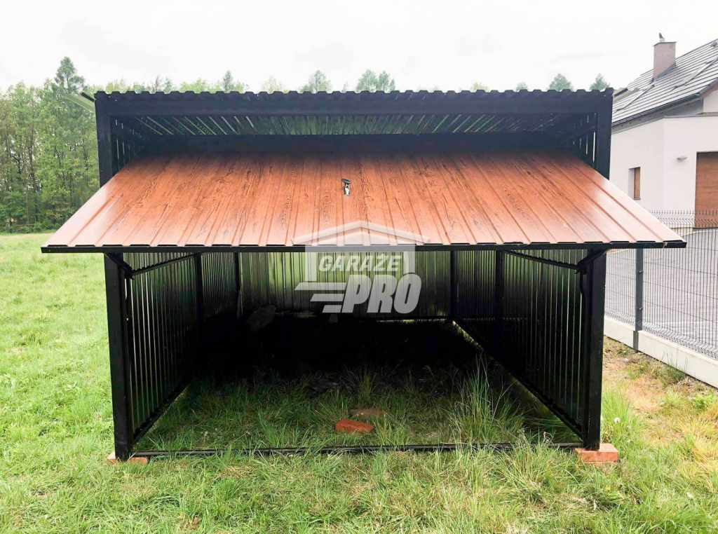 Garaż blaszany 3x5 Brama uchylna spad w tył GP104 Radom - zdjęcie 6