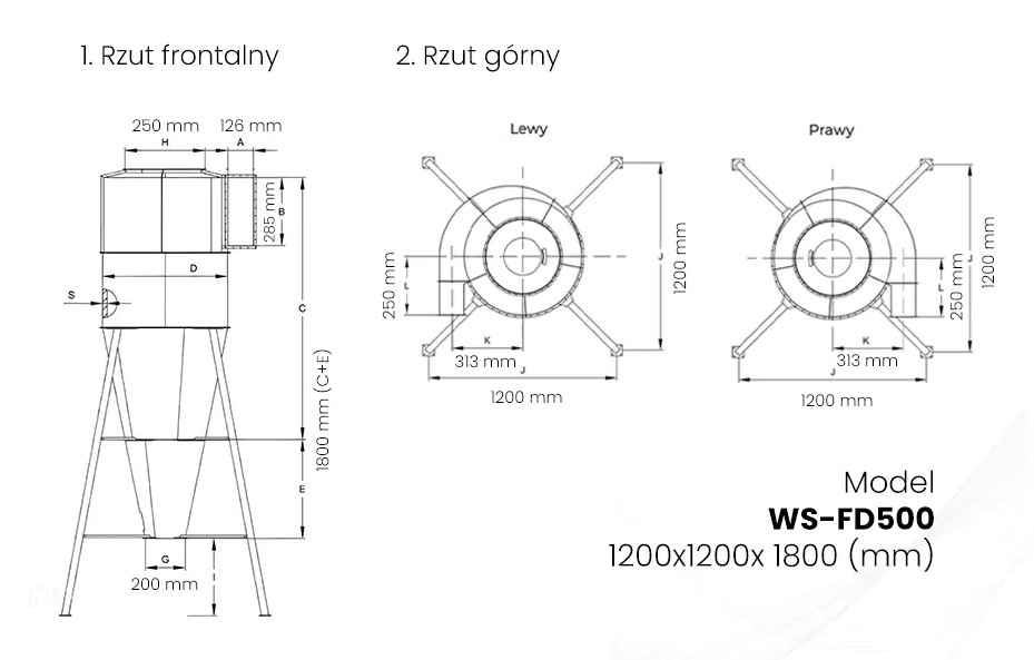 Cyklon typu FD500 Nysa - zdjęcie 5