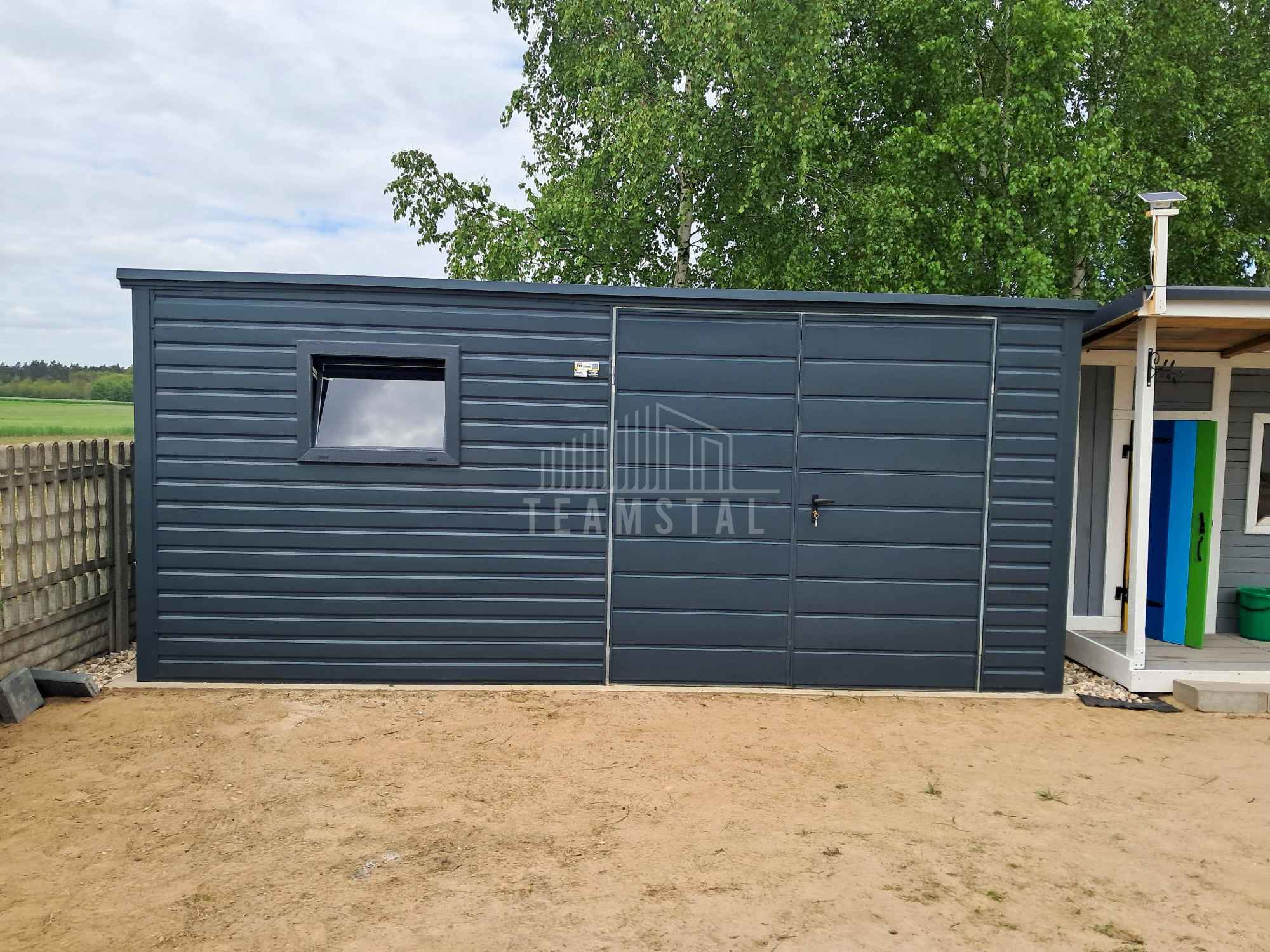 Schowek - domek ogrodowy 4,5x2m brama dwuskrzydłowa okno dach  TS1078 Kalisz - zdjęcie 4