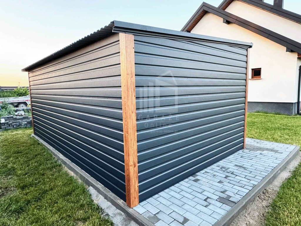 Schowek - domek ogrodowy 5x3 m brama dwuskrzydłowa 2x okno dach ID1291 Konin - zdjęcie 5