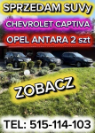 3 sztuki Opel Antara Chevrolet Captiva - ZOBACZ Dobre Auta