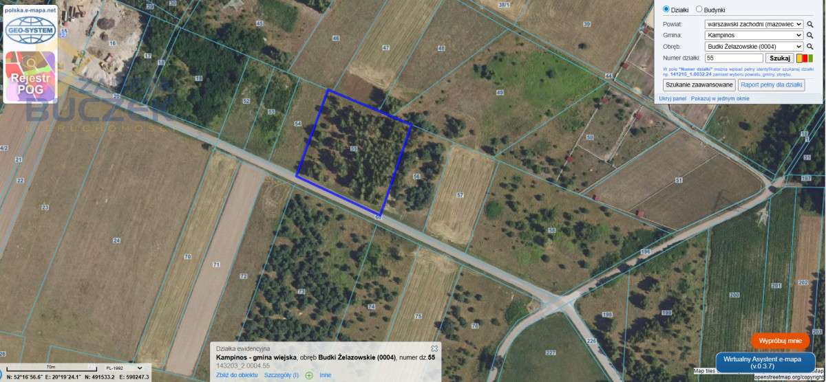 Sprzedam działkę budowlaną w Budkach Żelazowskich Budki Żelazowskie - zdjęcie 1