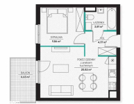 2pok, 39met, Promenady Wrocławskie BALKON/GARAŻ (Wrocław) Psie Pole - zdjęcie 12