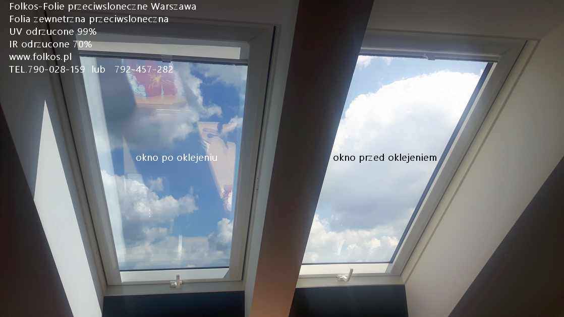 Folkos folie  przeciwsłoneczne Warszawa - Oklejamy okna Folia Silver Białołęka - zdjęcie 10