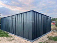 Garaż blaszany 6x8 brama uchylna drzwi blacha na rąbek dach ST211 Sanok - zdjęcie 3