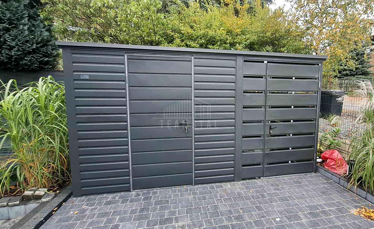 Schowek - domek ogrodowy 3x2m - wiata 1,5m drzwi dach TS1201 Chojnice - zdjęcie 4