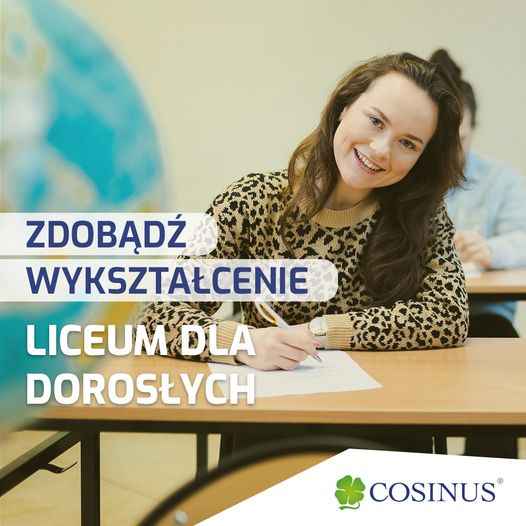 Liceum dla dorosłych w Gdyni! Zapisz się już dziś! Cosinus Gdynia Gdynia - zdjęcie 1