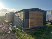 Garaż Blaszany 4x5 Dwuspadowy Dach Grafit + Winchester  Brama Uchylna Śródmieście - zdjęcie 3