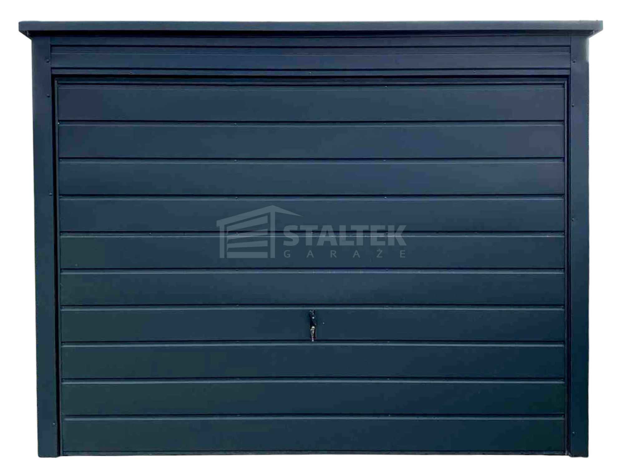 Garaż blaszany 3x6m - Brama uchylna  dach ST154 Nowe Miasto - zdjęcie 1