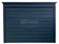 Garaż blaszany 3x6m - Brama uchylna  dach ST154