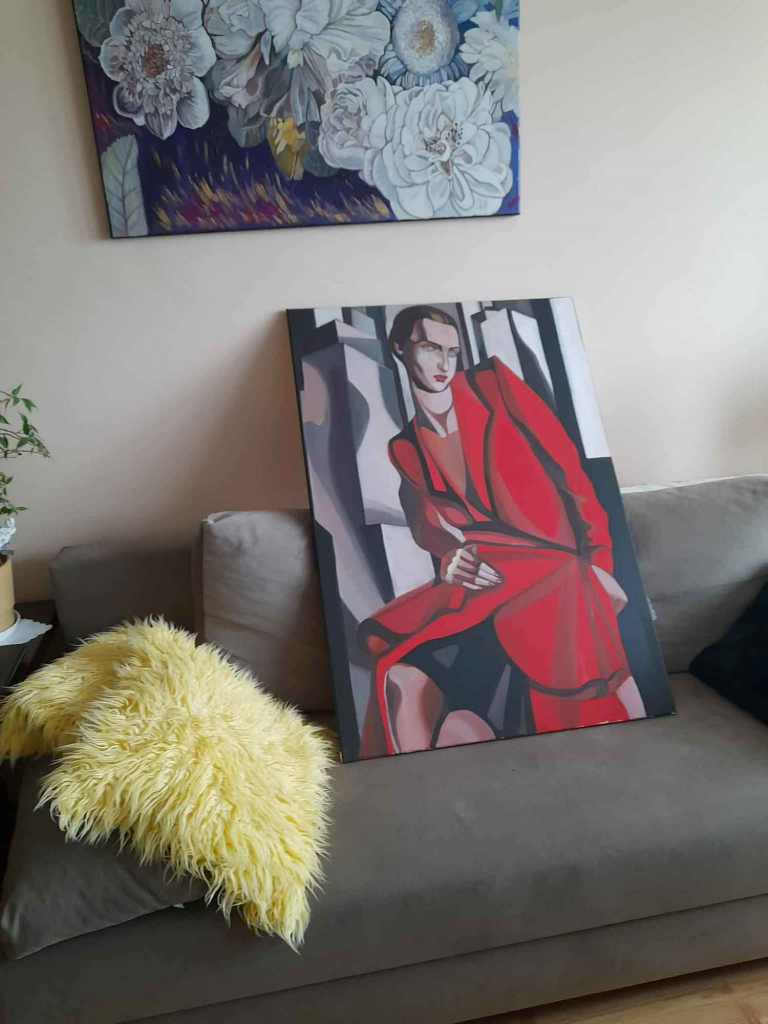Tamara Łempicka obraz 100 na 70 cm Rembertów - zdjęcie 4